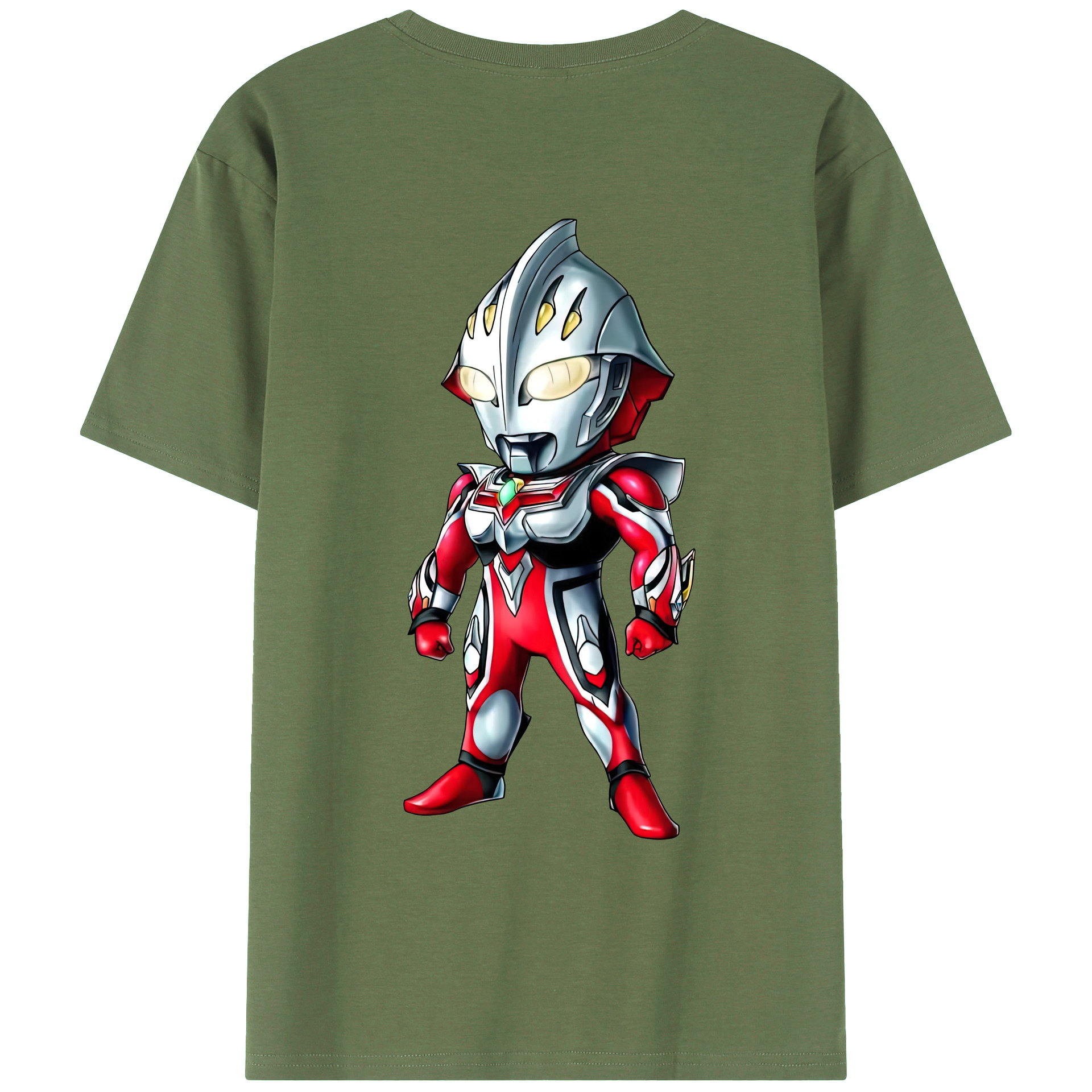 （画像用） ウルトラマン Ultraman 綿100％ メンズ半袖Tシャツ（バックプリント） 通気性